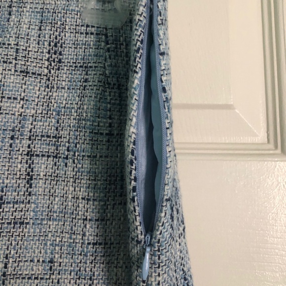 Blue Tweed Mini Skirt - Picture 3 of 3